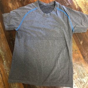 lululemon Metal Vent Tech V-Neck- Gray